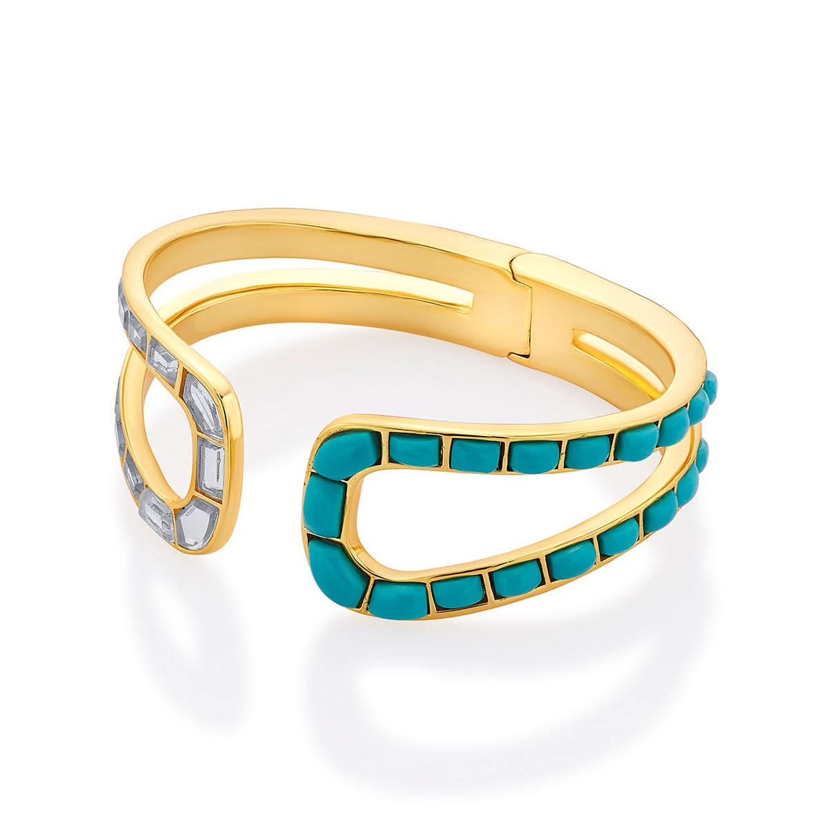 Glow Turquoise Open Cuff - Image 3