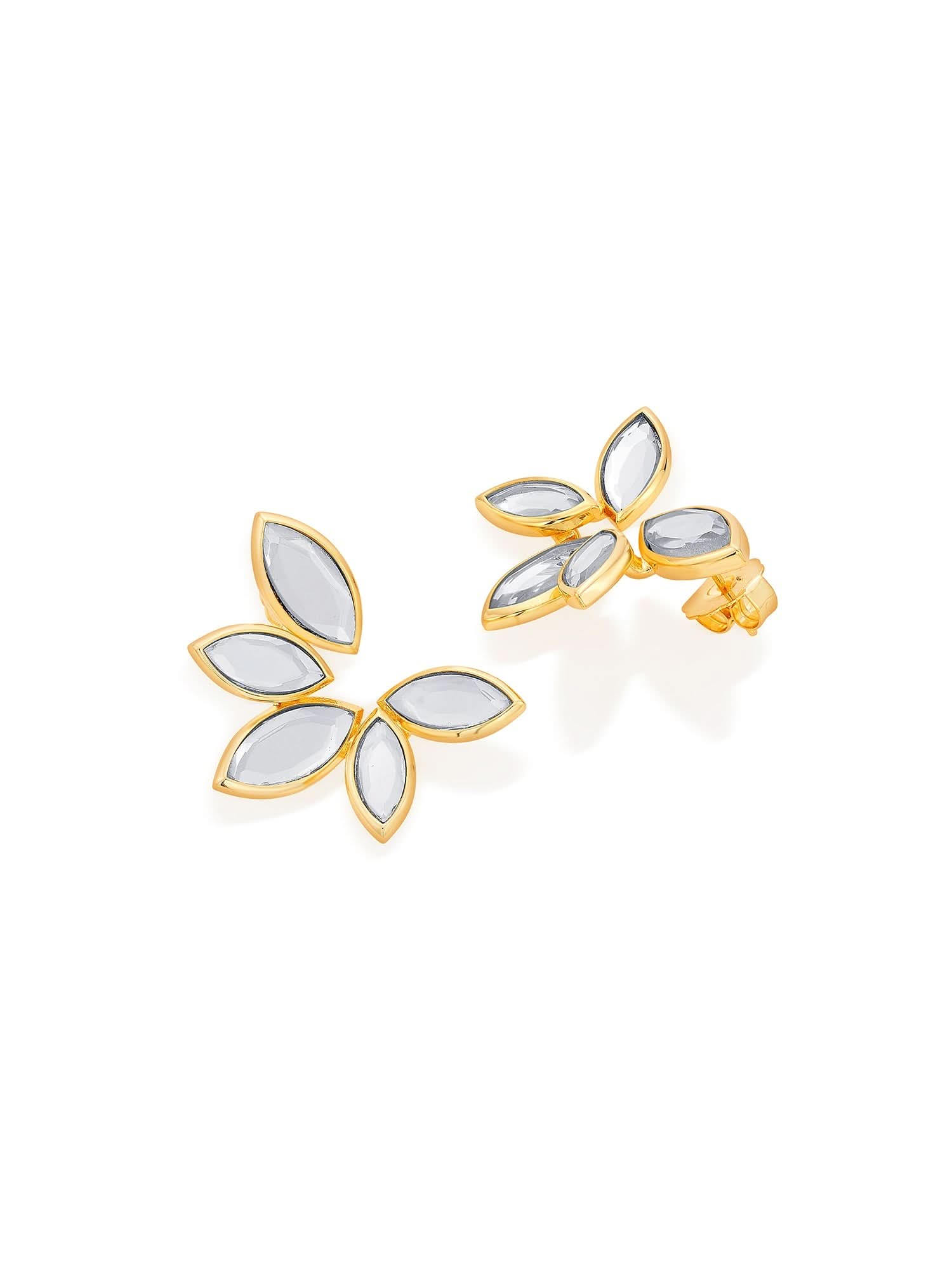 Marquise Mirror Studs - Image 7