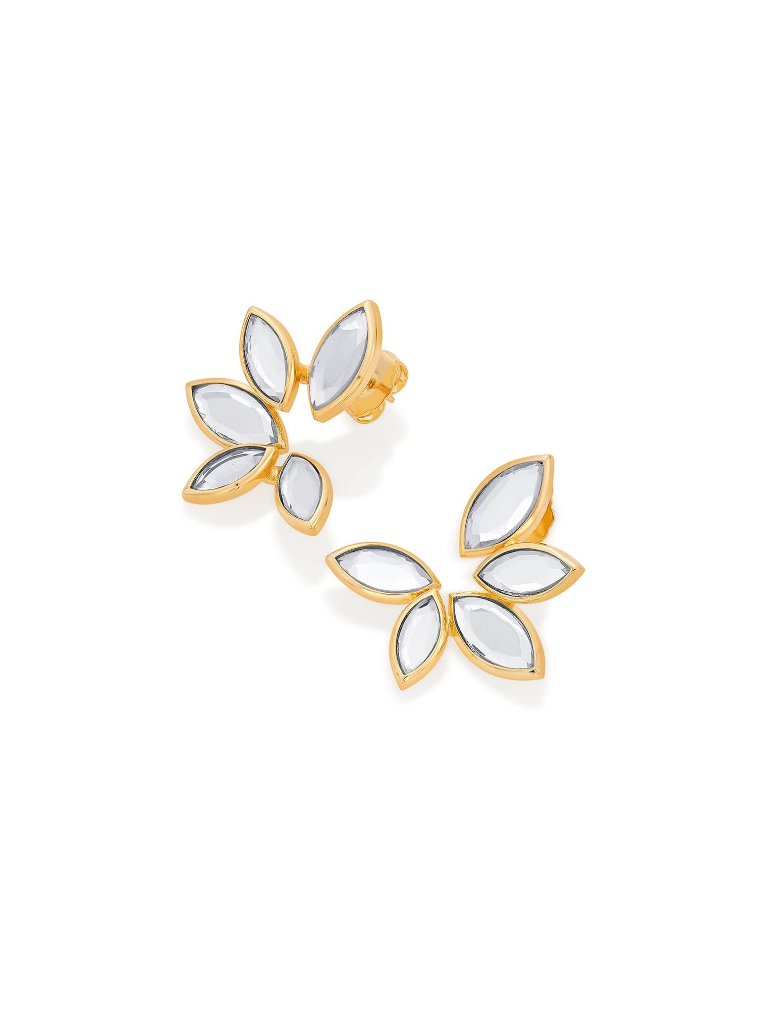 Marquise Mirror Studs - Image 8