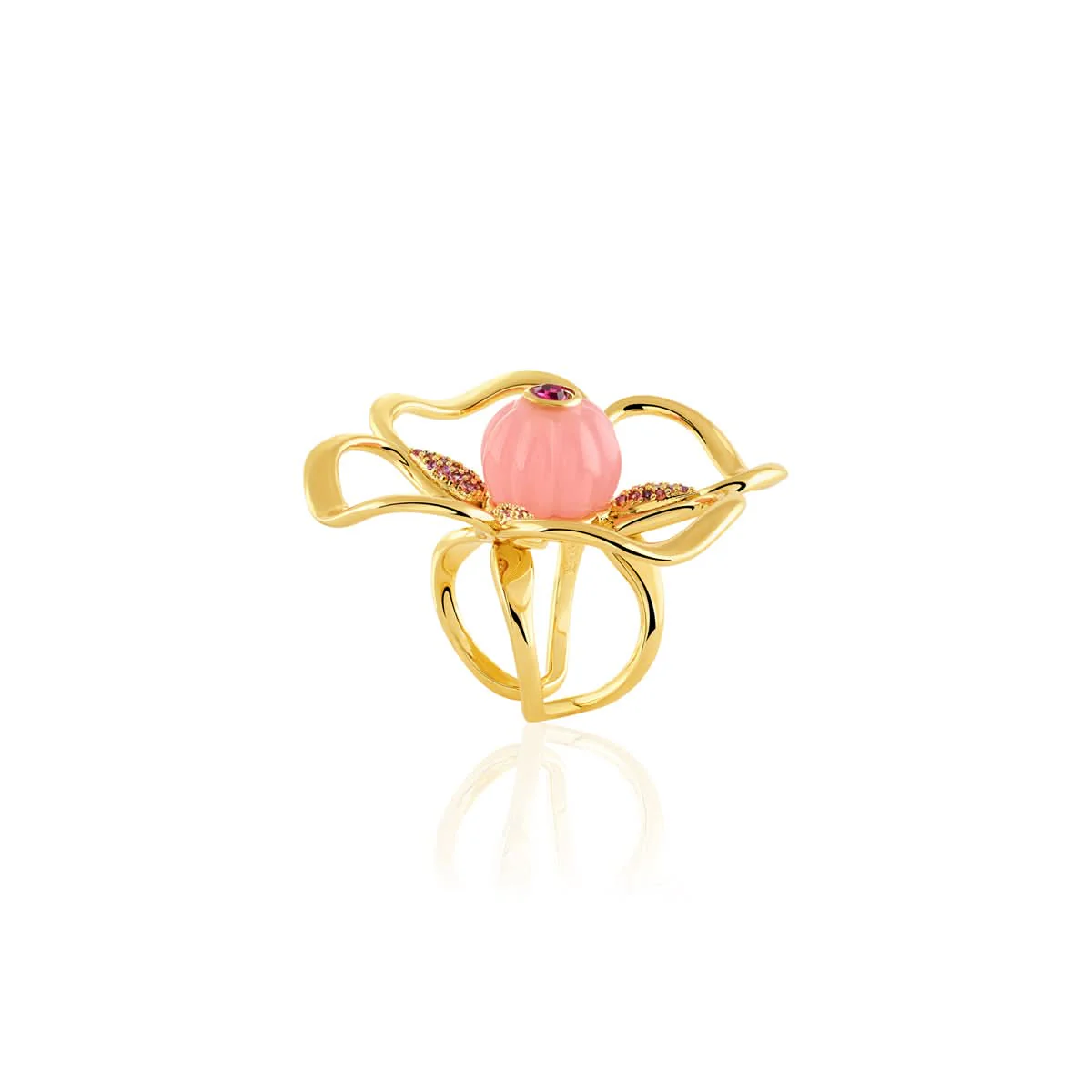 Rosé Fleur Ring - Image 3