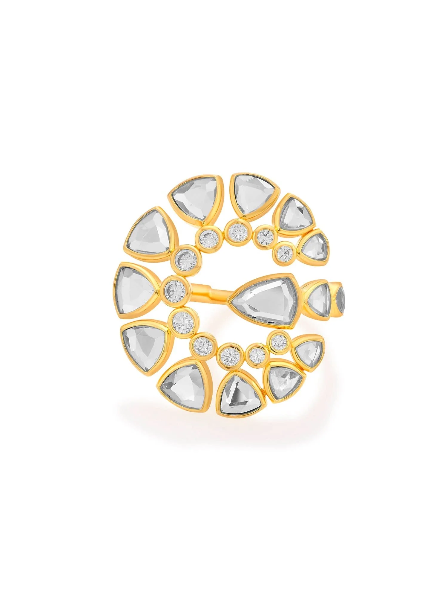 Sanjana Sanghi Jugni Mirror Open Statement Ring - Image 9